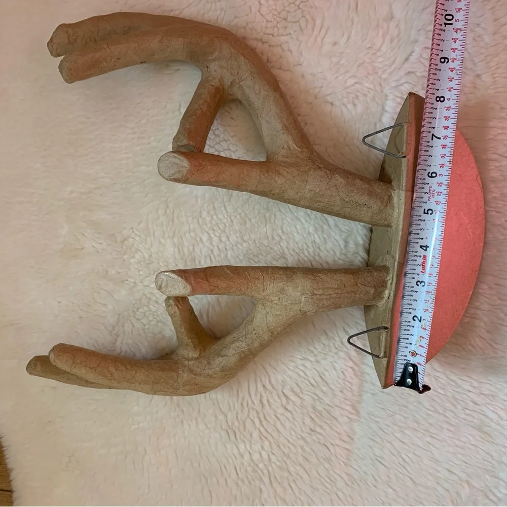 Paper Mache Wall Mount Taxidermy Rustic Deer Antler Wall Decor Craft DIY